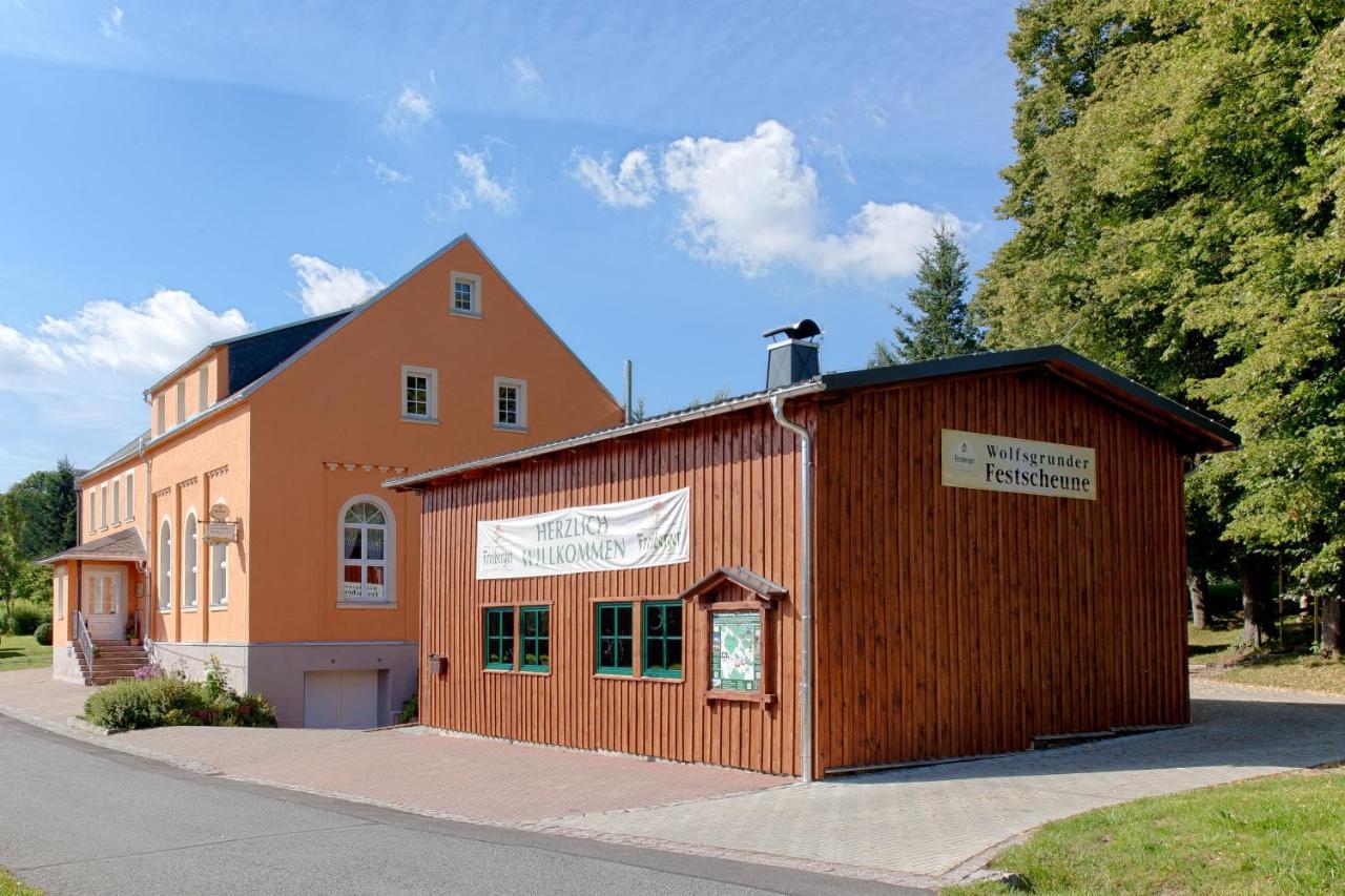 Hotel Landgasthof Wolfsgrund Dorfchemnitz Exterior foto